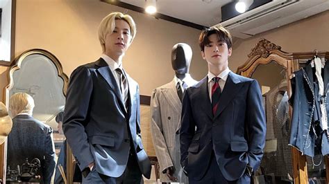 johnny and jaehyun suit up.